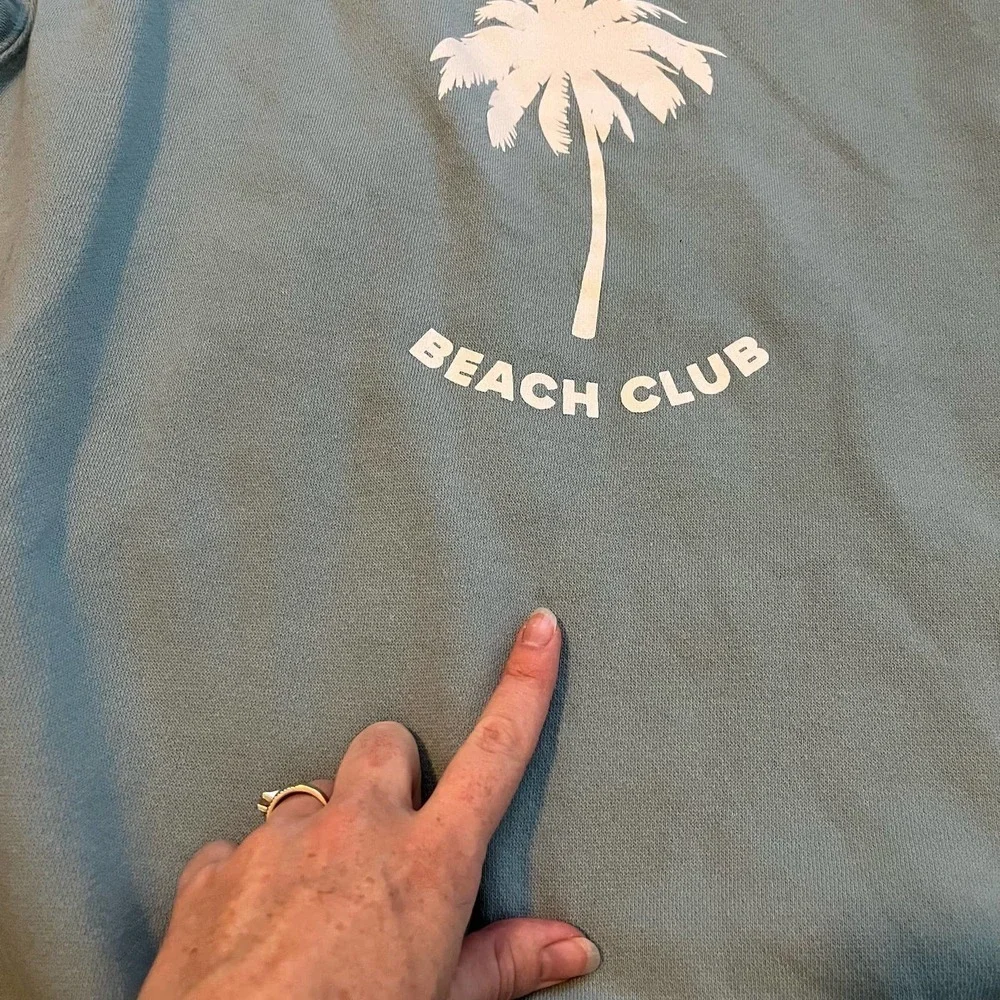 Beach riot blue Crewneck sweatshirt women’s size‎ large